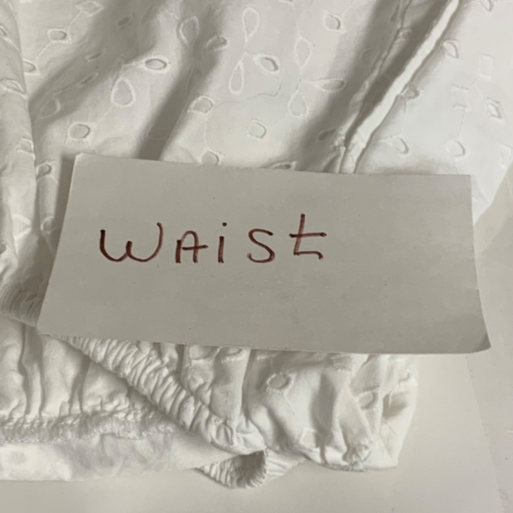 A.New Day dress SZ L eyelet girlhood core feminine cottagecore puff sleeves - Picture 8 of 9